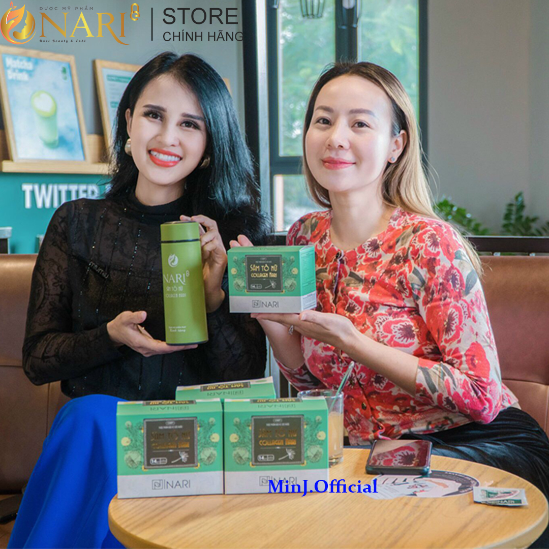 Sâm Tố Nữ collagen Nari dưỡng nhan an thần ổn định nội tiết tố giảm lão hóa giữ lửa hạnh phúc 28 Gói