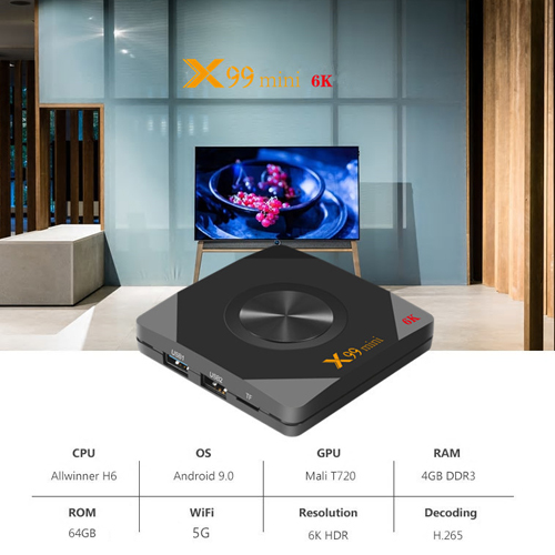 Android Tivi Box Ldk.ai X99 Mini 6K Global Quốc Tế (Android 9) - Hàng Chính Hãng