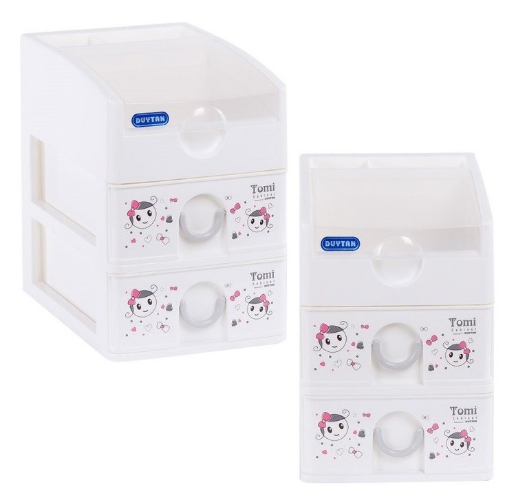 Tủ nhựa DUY TÂN Tomi 3 ngăn - 31836 - Giao màu ngẫu nhiên - Hàng chính hãng