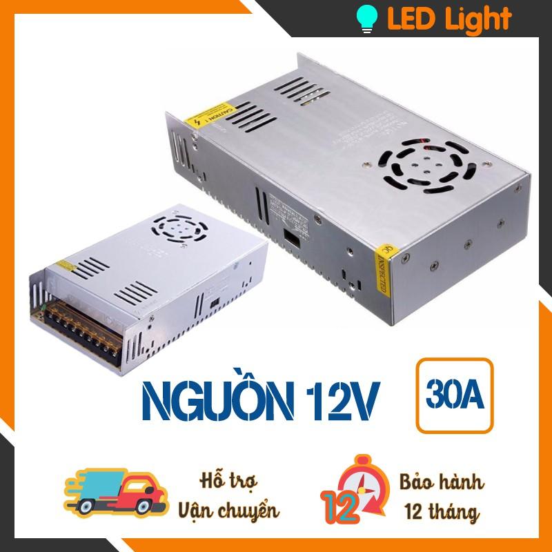 NGUỒN LED 12V 30A CÓ QUẠT