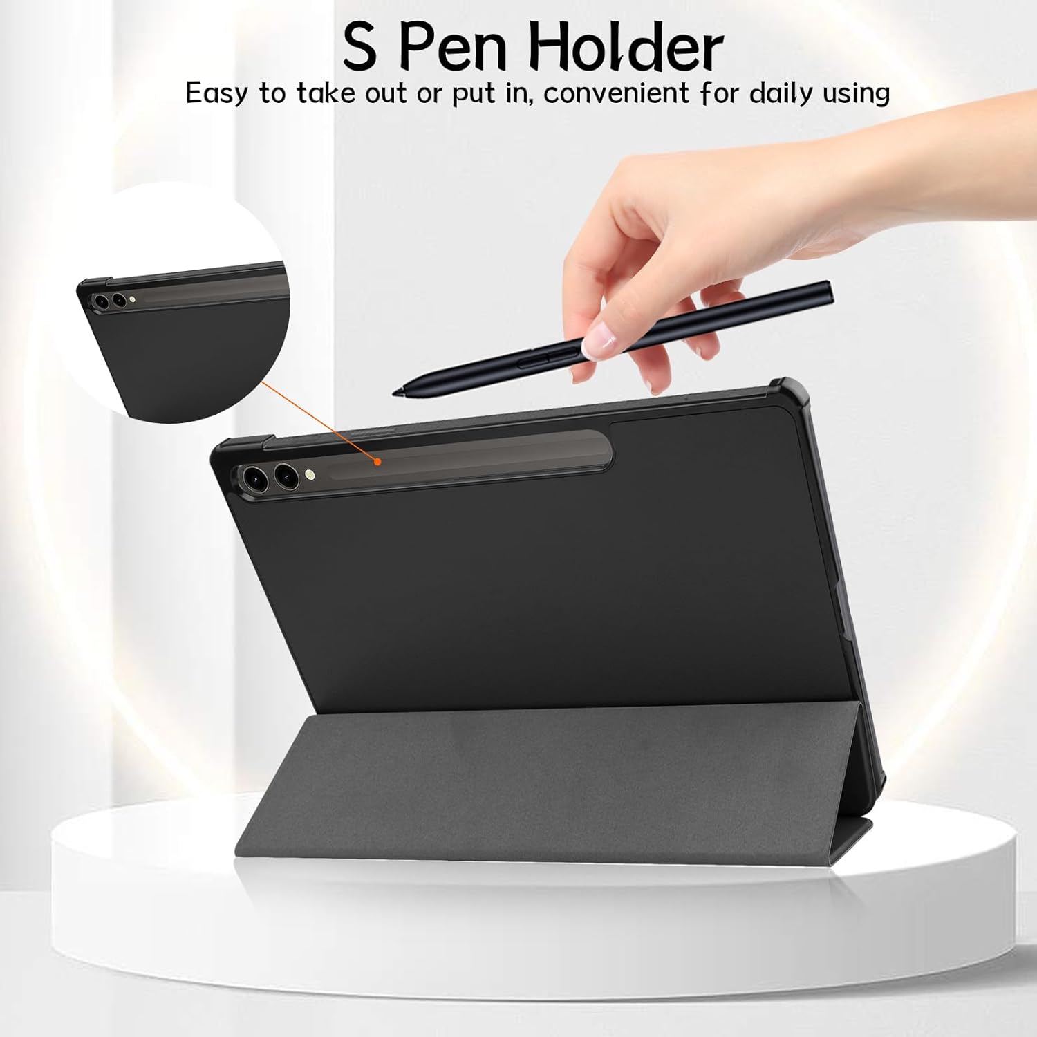 Bao Da Cover Dành Cho Samsung Galaxy Tab S9+ Plus SM X810 / X816B 12.4 Inch Hỗ Trợ Smart Cover Máy Tính Bảng