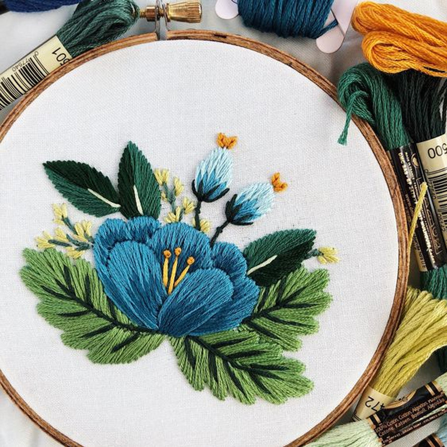 Set Combo Thêu Tay Truyền Thống Đầy Đủ Dụng Cụ Dành Cho Người Mới Bắt Đầu Embroidery Set Full Tool for Beginners