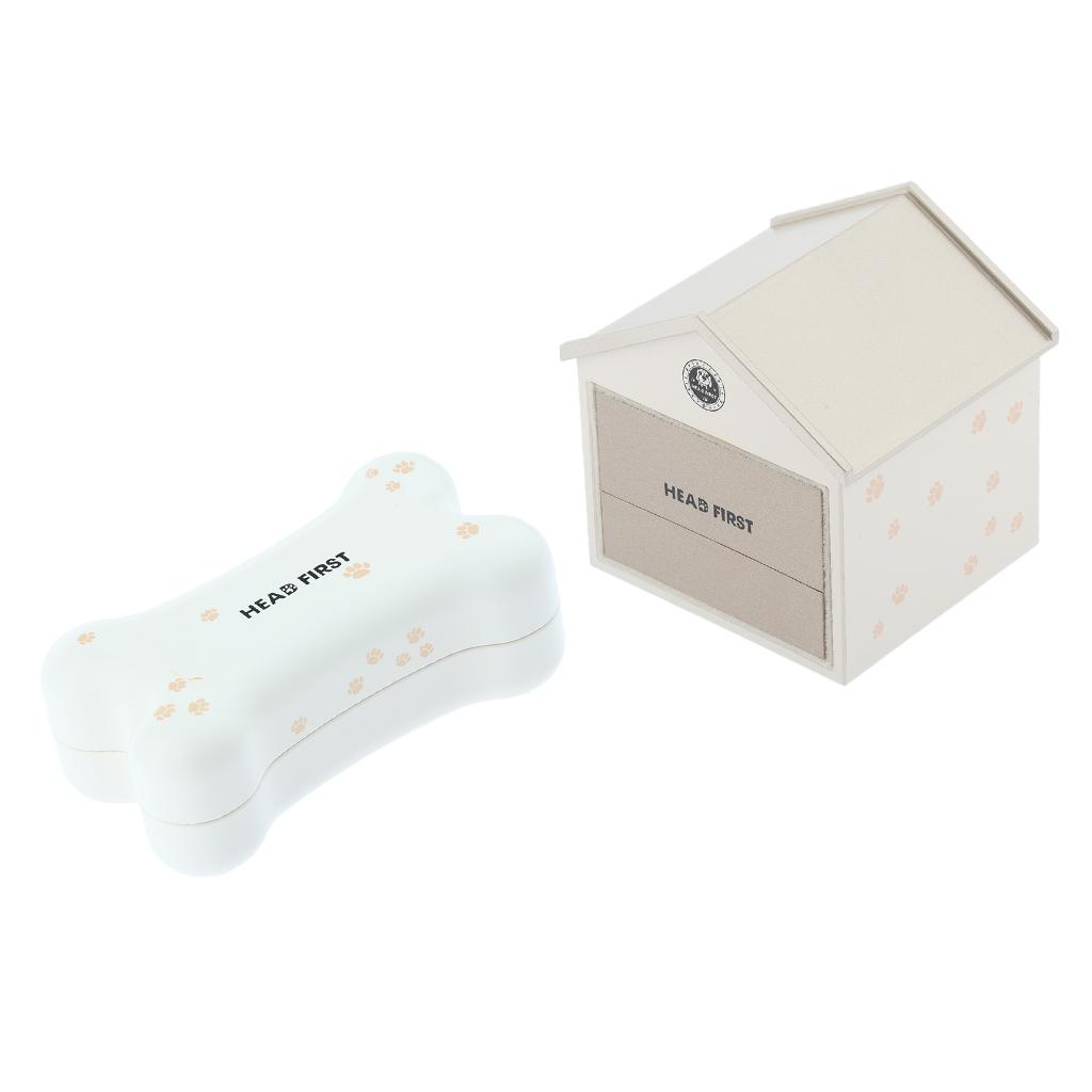Portable Cute Jewelry Storage Box Rings Earrings Organizer Case Bone Style