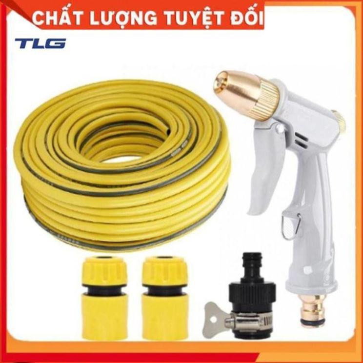 Bộ dây vòi xịt nước rửa xe, tưới cây tăng áp 3 lần, loại 20m 206846