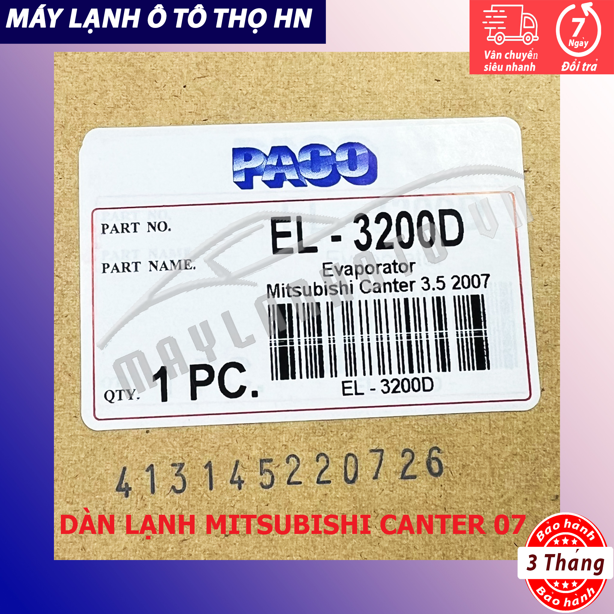 Dàn (giàn) lạnh Mitsubishi Canter 2007 2008 2009 (Nissan Qashqai-Xtrail T31) Hàng xịn Thái Lan 07 08 09