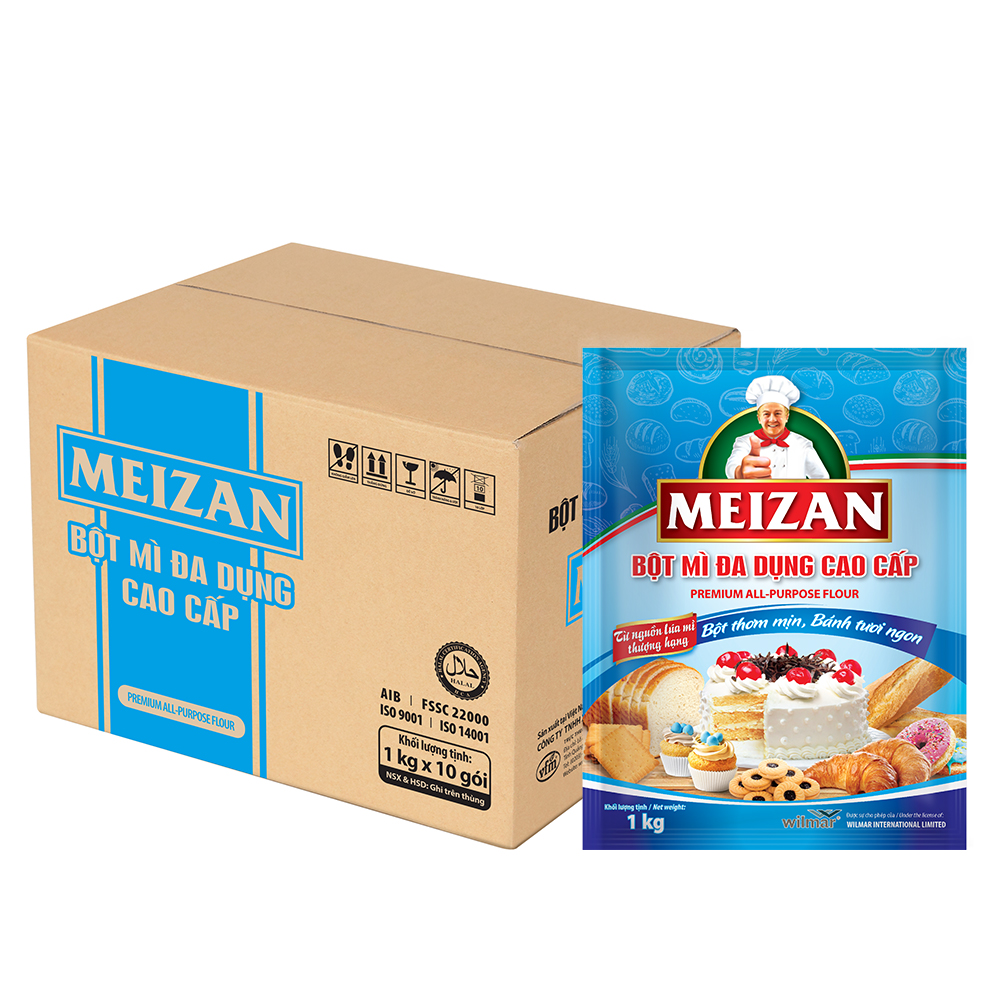 Thùng Bột mì đa dụng Meizan 1kg