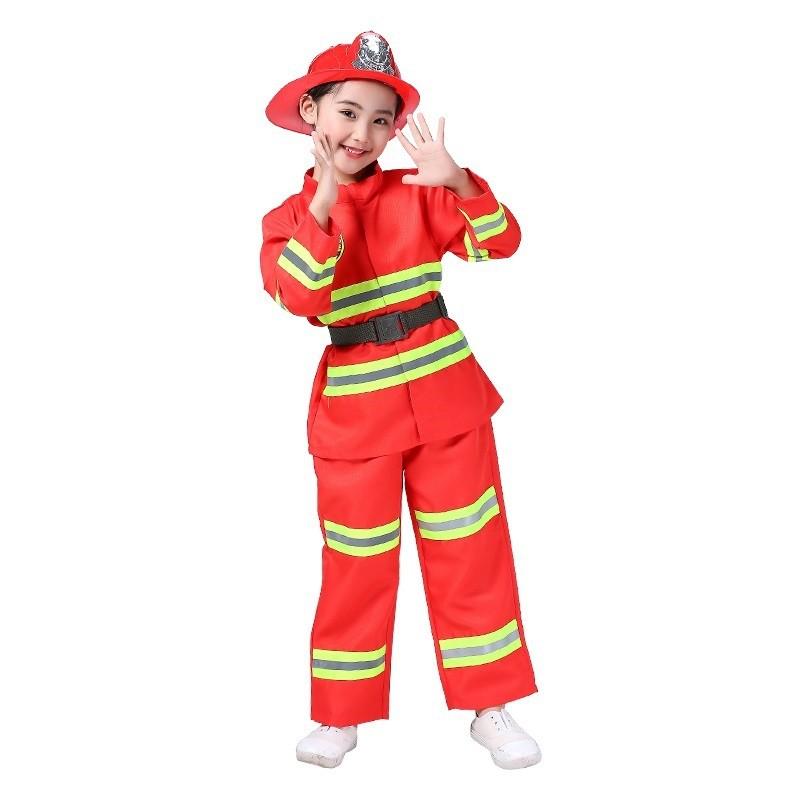 (Giao Hỏa Tốc) Trang Phục Hóa Trang Lính Cứu Hỏa Cho Bé, Bộ Đồ Hóa Trang Lính Cứu Hỏa Cho Trẻ Em và Người Lớn