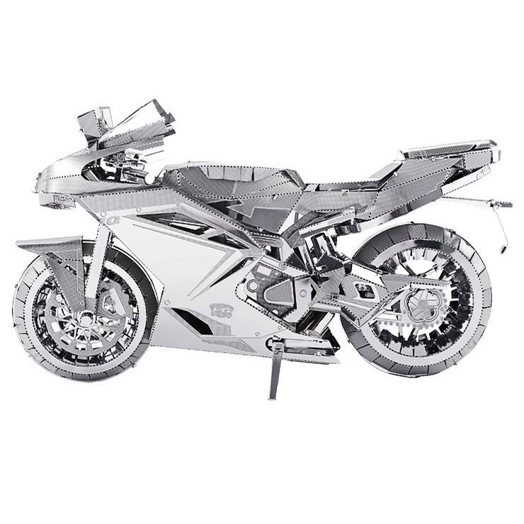 Mô hình lắp ghép 3d kim loại xe máy Motor BMW S1000