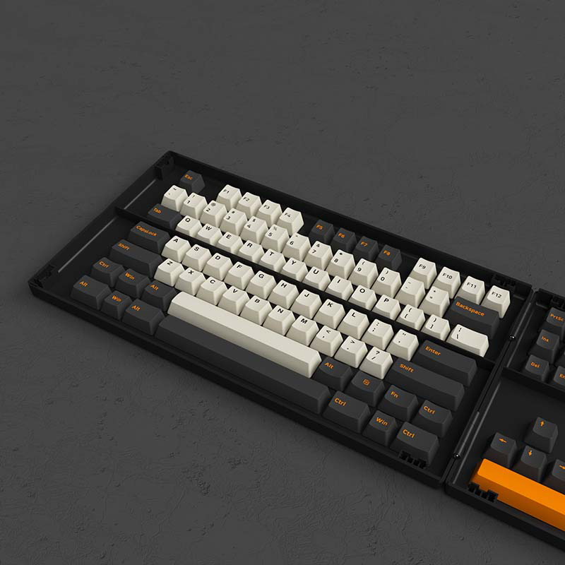 Nút Bàn Phím Cơ AKKO Keycap Set - Carbon Retro (Cherry Profile) - Hàng Chính Hãng