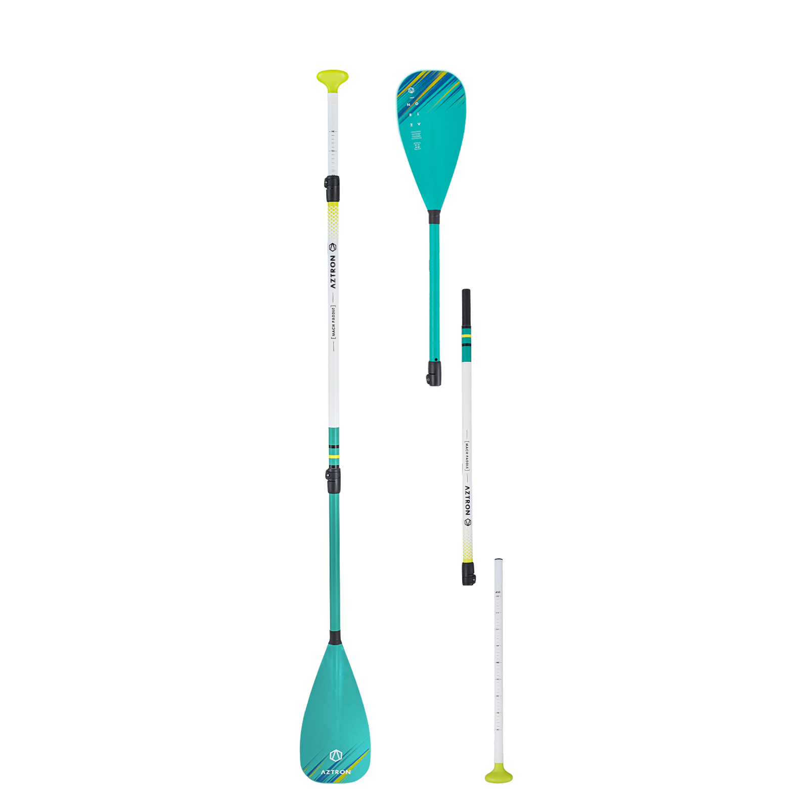 Mái chèo Aztron Mach fiberglass 3 section paddle AC-P151