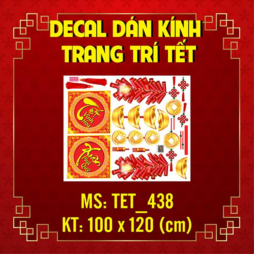 DECAL TRANG TRÍ TẾT 2023 COMBO SỐ 77