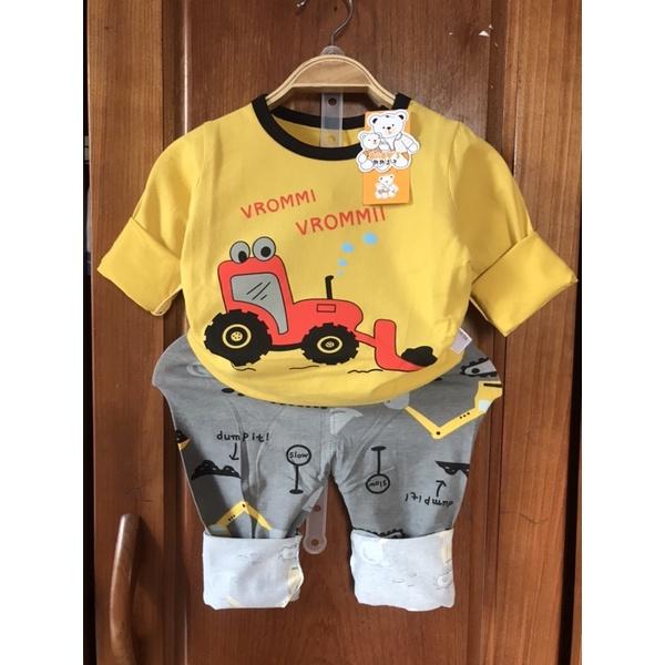 Bộ dài tay xuất Hàn size đại cho bé trai 23-33kg