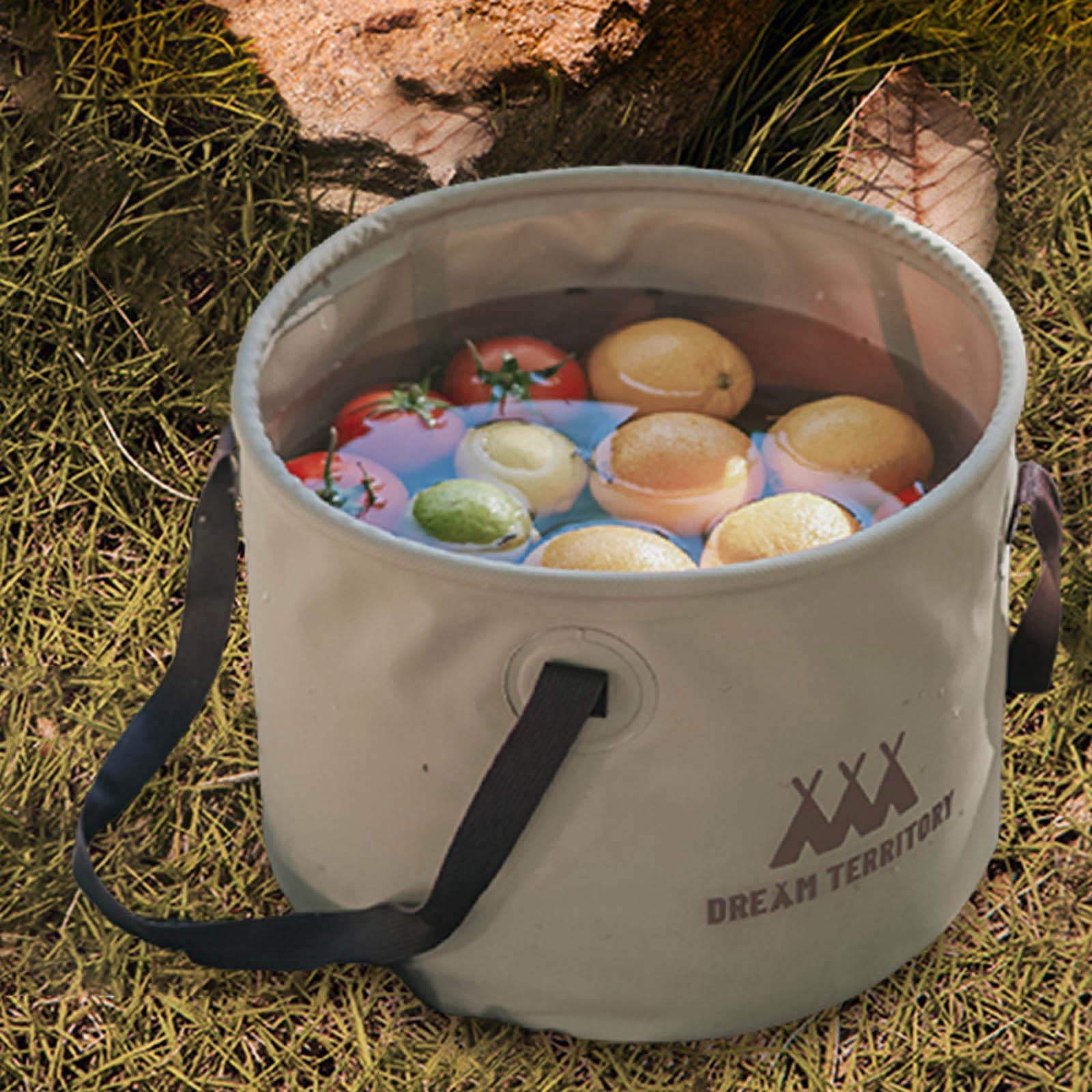 Collapsible Bucket Folding Water Storage Bucket Camping Bucket for Outdoor