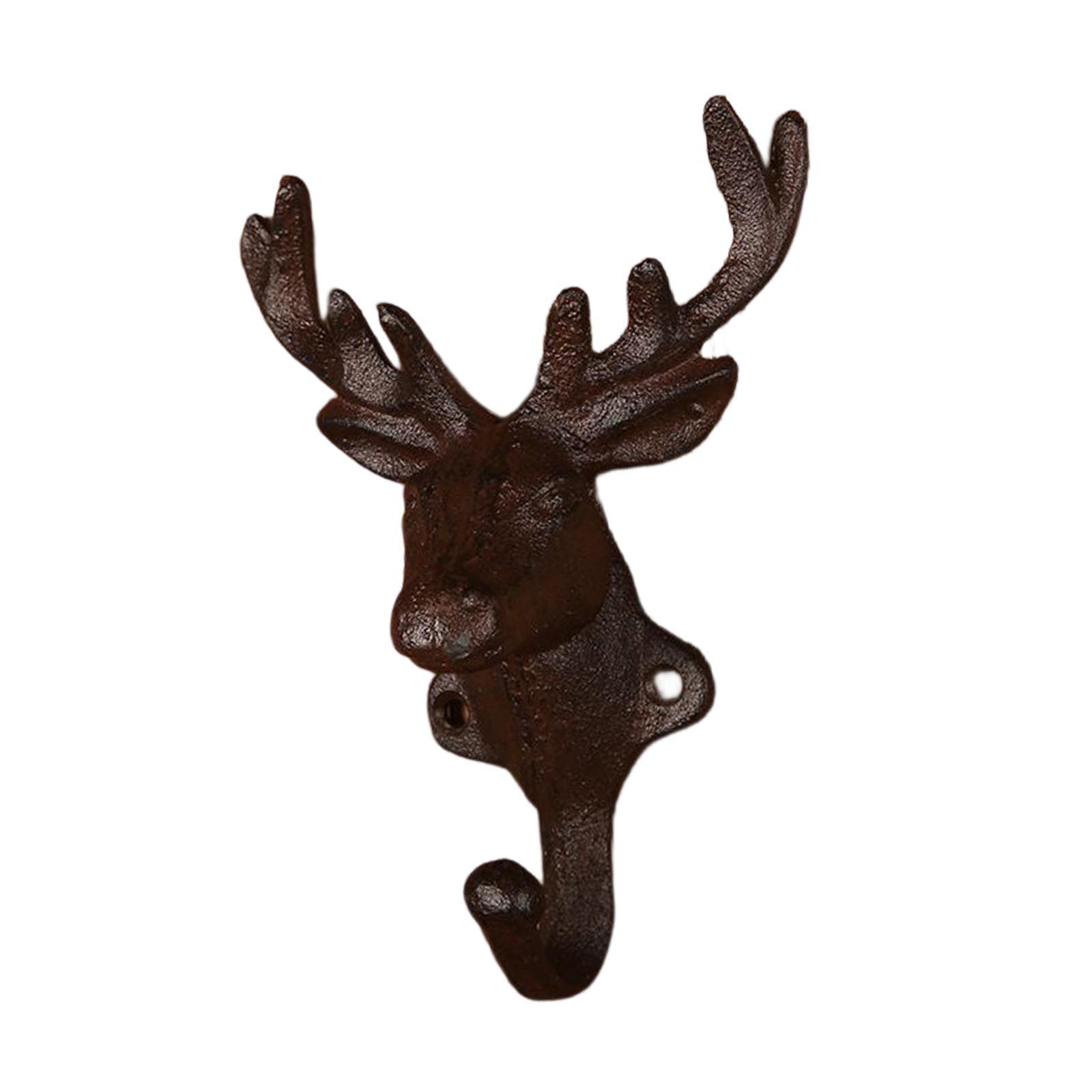 Deer Coat Hook Clothes Hanger Wall Mounted Holder Heavy Duty for Entryway