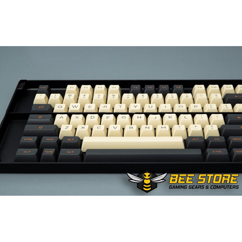 Bộ keycap chính hãng AKKO - Carbon Retro (PBT DoubleShot / ASA profile / 158 nút)