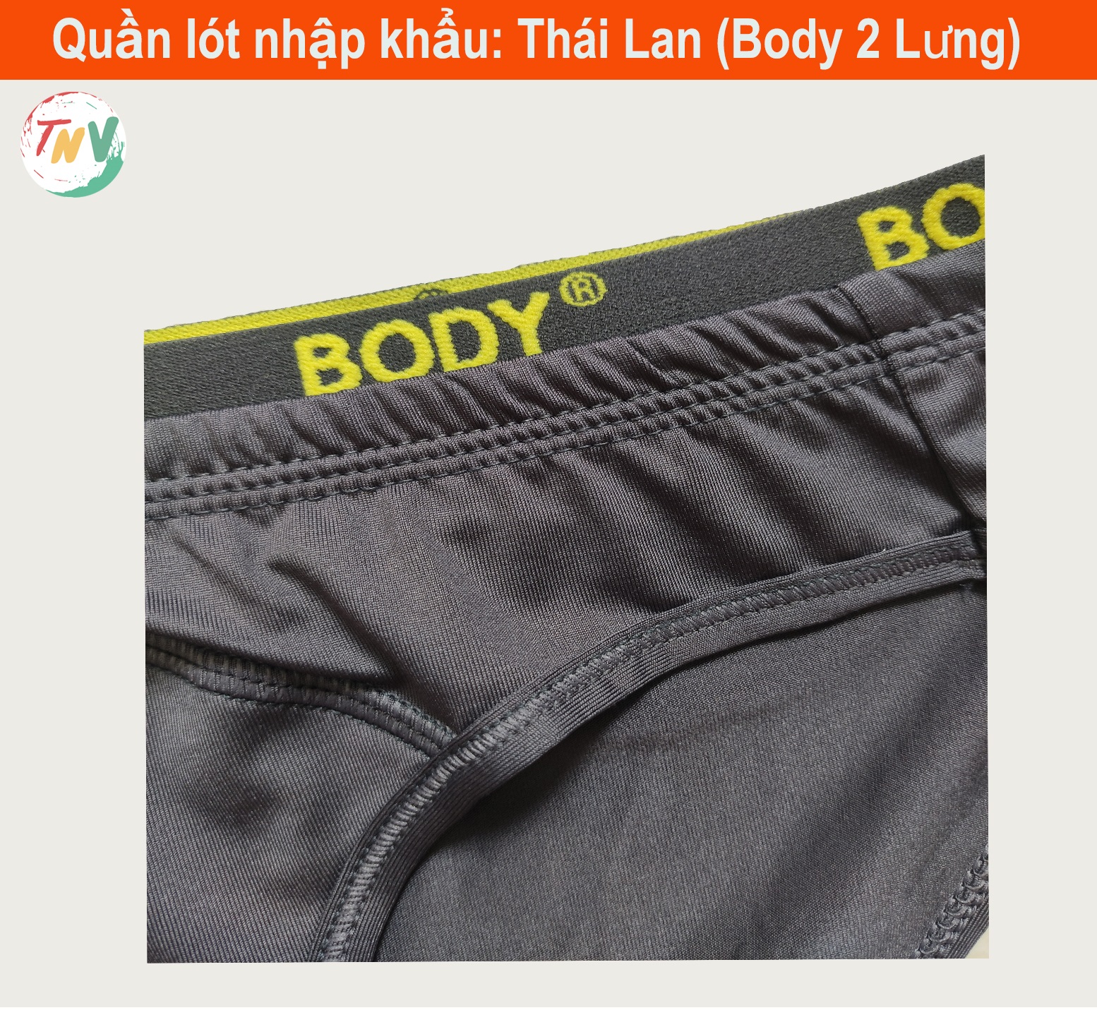 Combo 5 quần lót Nam Thái Lan (Body 2 Lưng)