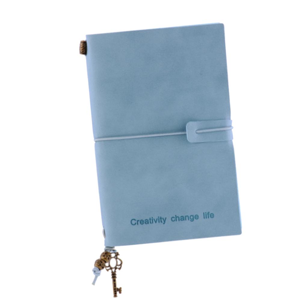 Portable Leather Notebook Blank Page, Travel Journal Diary Notes