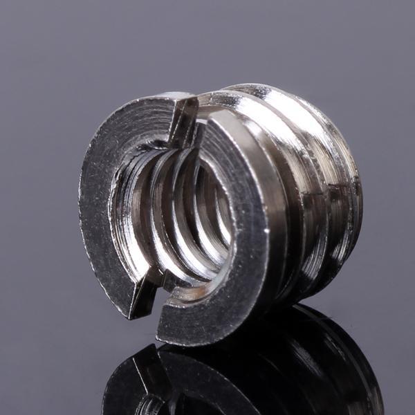 1/4" to 3/8" Convert Screw Adapter FOR Camera Tripod Monopod Silver