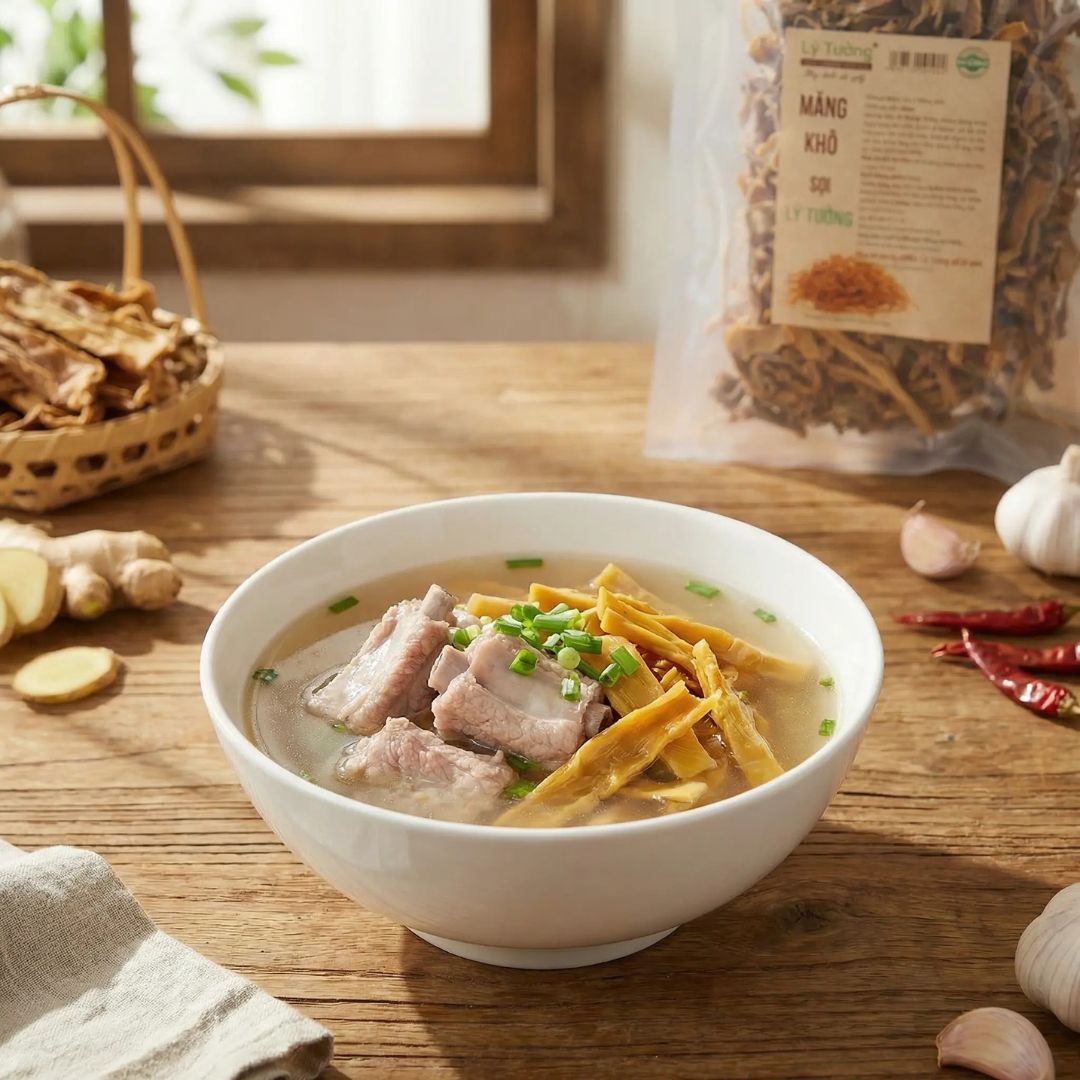 Măng Khô Sợi 200g - Thực phẩm Lý Tưởng - Hàng Loại 1 Ngon - Phù hợp nhiều món