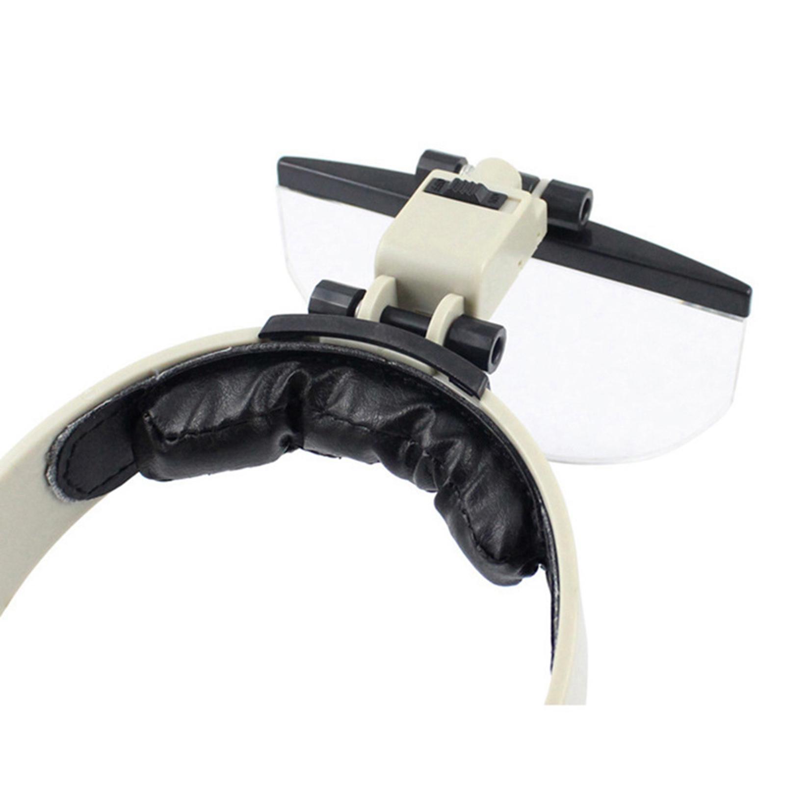 Head Mounted   LED Illuminated Optical Lens for Reading Watch Repair