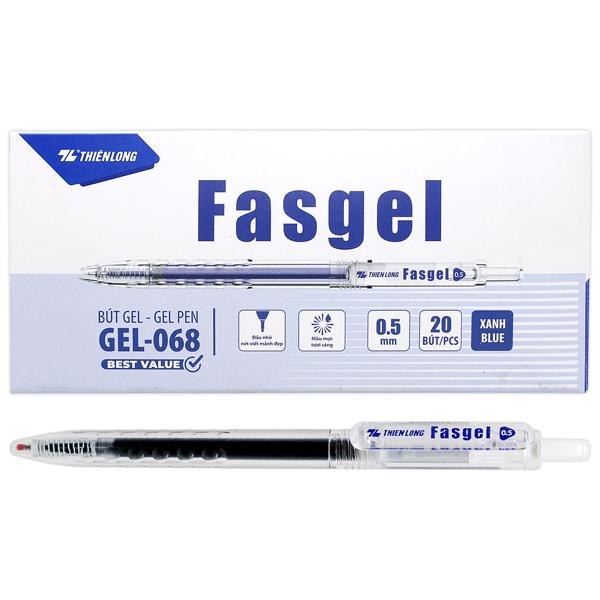 Hộp 20 Bút Gel 0.5 mm - Thiên Long Gel-068 - Mực Xanh