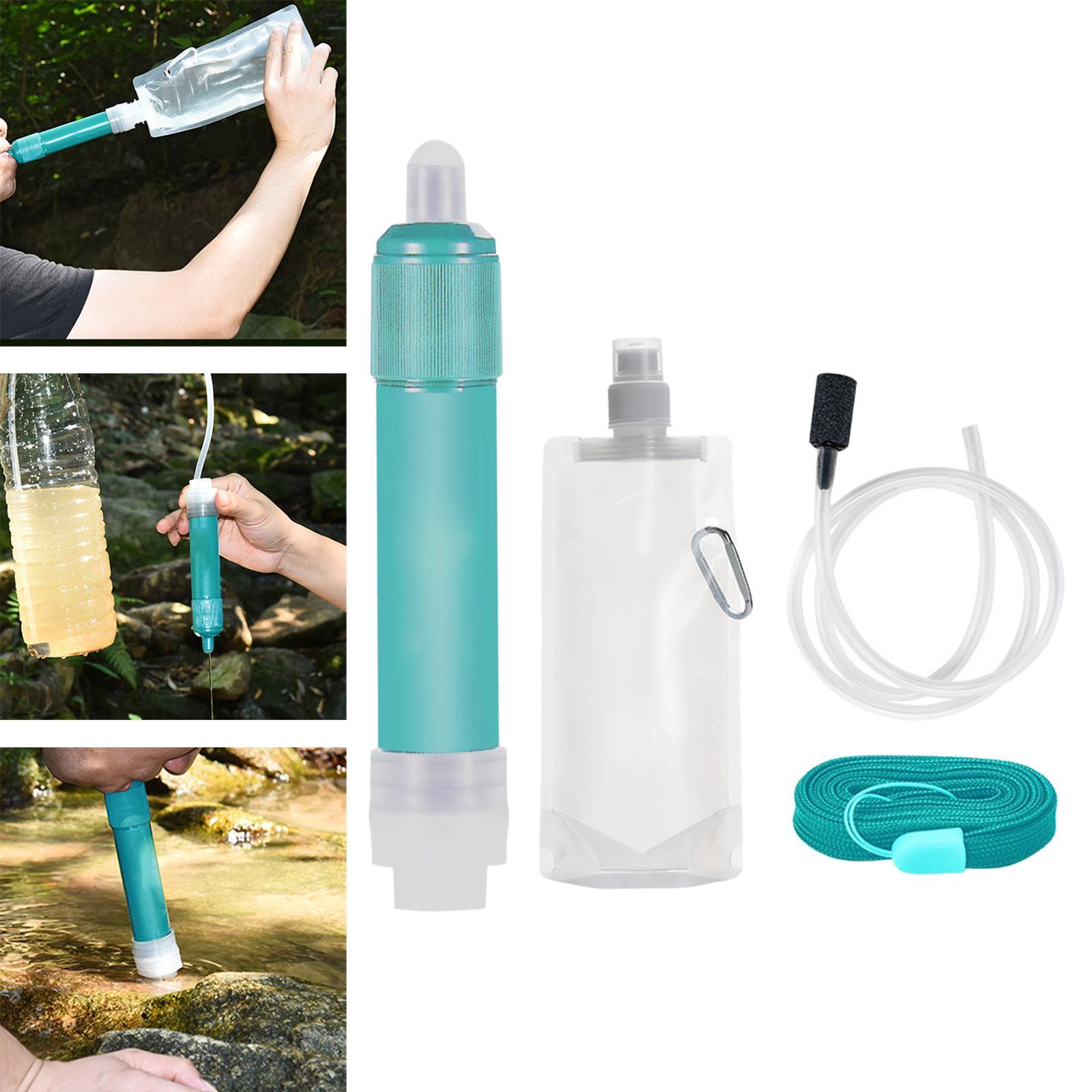 Personal Survival Straw Water Filter 4000L for Travel Backpacking Fishing