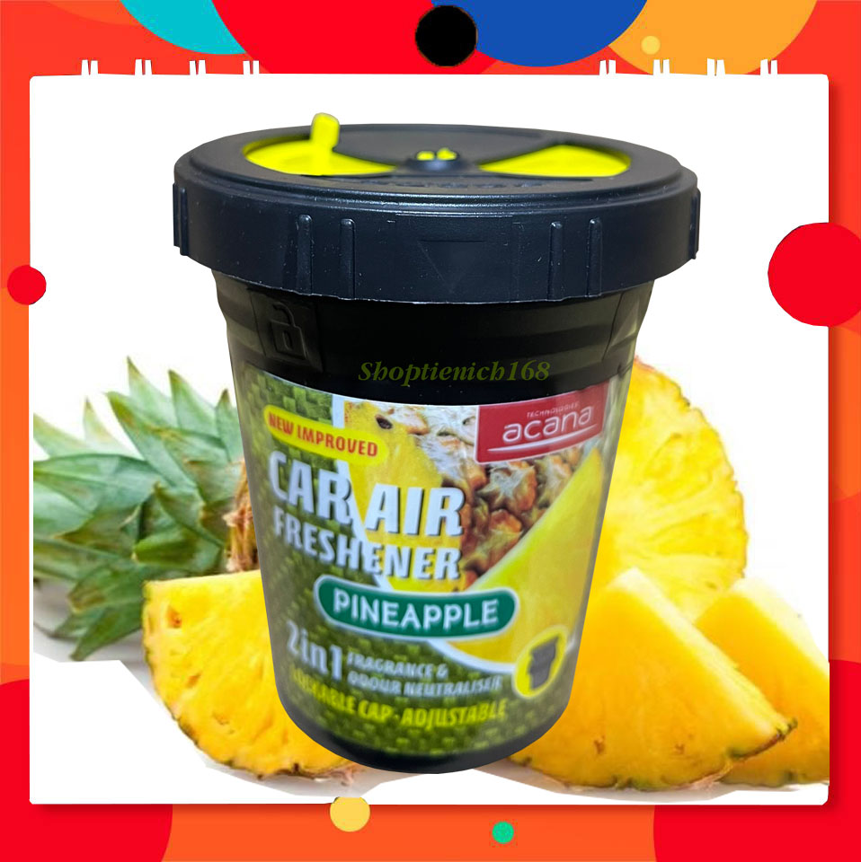 Sáp thơm ôtô Acana Chông say xe Hương Dứa Hương caffe