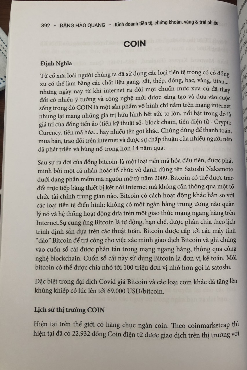 KINH DOANH TIỀN TỆ, CHỨNG KHOÁN, VÀNG &amp; TRÁI PHIẾU (SÁCH QUÝ cho các Trader và Nhà Đầu tư chuyên nghiệp)