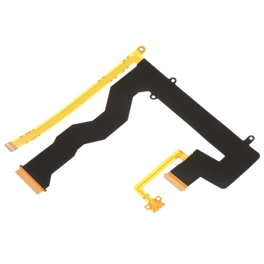 2x Cameras LCD Screen Display Flex Cable Replacement Compatible for Olympus
