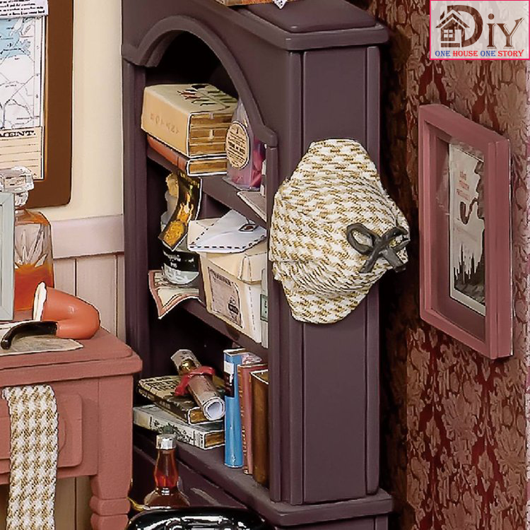 Mô hình nhà búp bê tự lắp ráp bằng gỗ MOSE'S DETECTIVE AGENCY DIY- Quà tặng sinh nhật giáng sinh