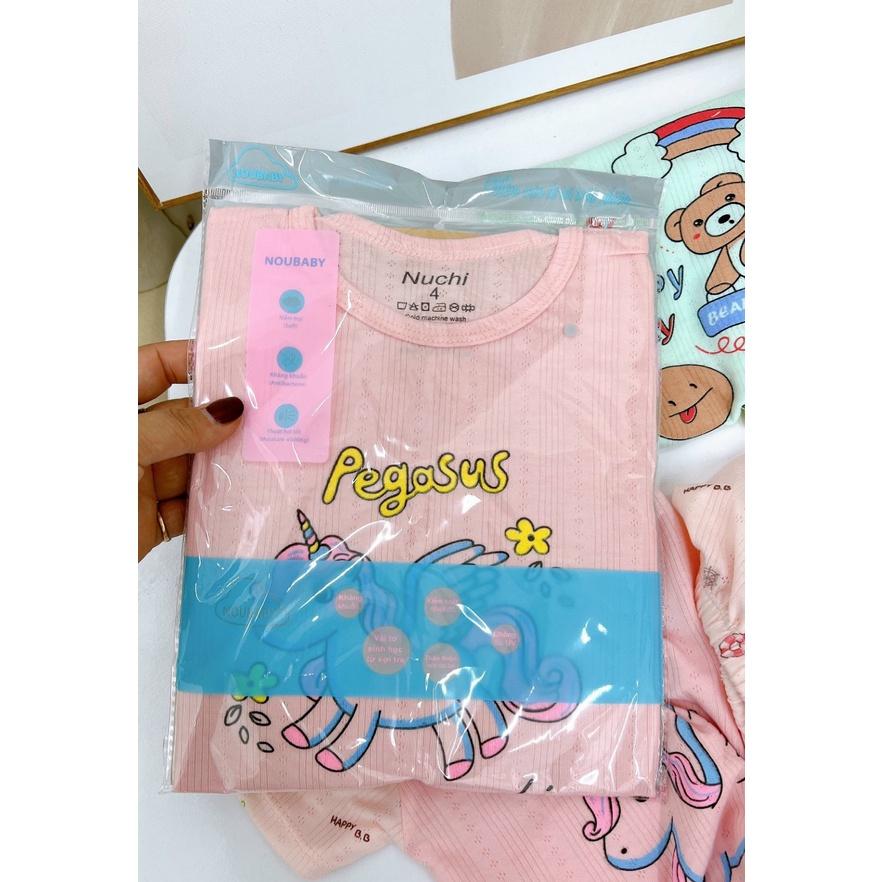 ĐỒ BỘ CỘC TAY CHO BÉ CHẤT THÔNG HƠI XUẤT NHẬT IN HÌNH SIÊU DỄ THƯƠNG