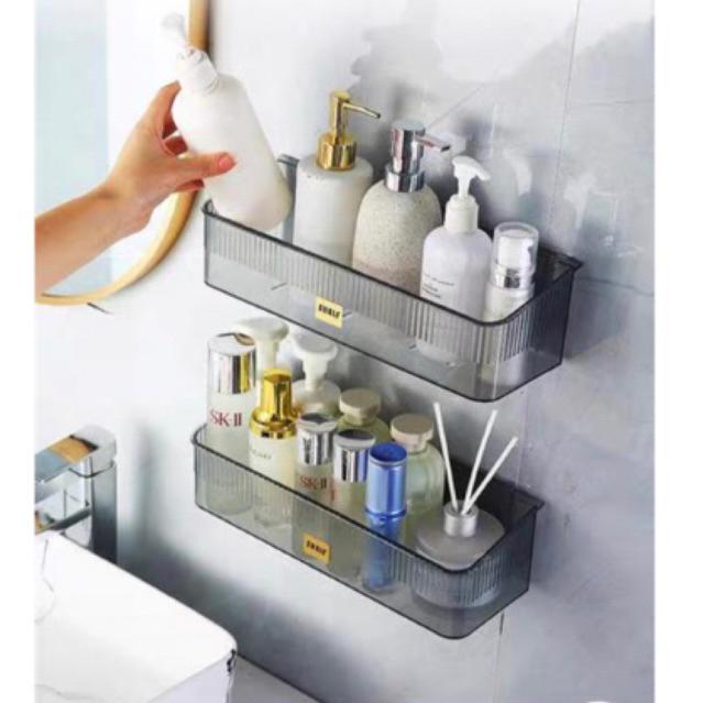 Kệ Đựng Đồ Dán Tường Hình Chữ Nhật nhựa Mica cao cấp