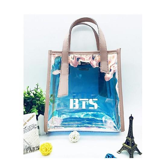 Túi xách hologram trong suốt BTS idol TẶNG kèm ví holo mini quà tặng ARMY Chomua365