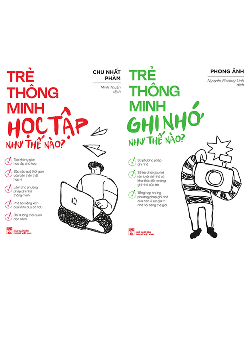 Combo Trẻ Thông Minh Học Tập Như Thế Nào + Trẻ Thông Minh Ghi Nhớ Như Thế Nào  _PNU