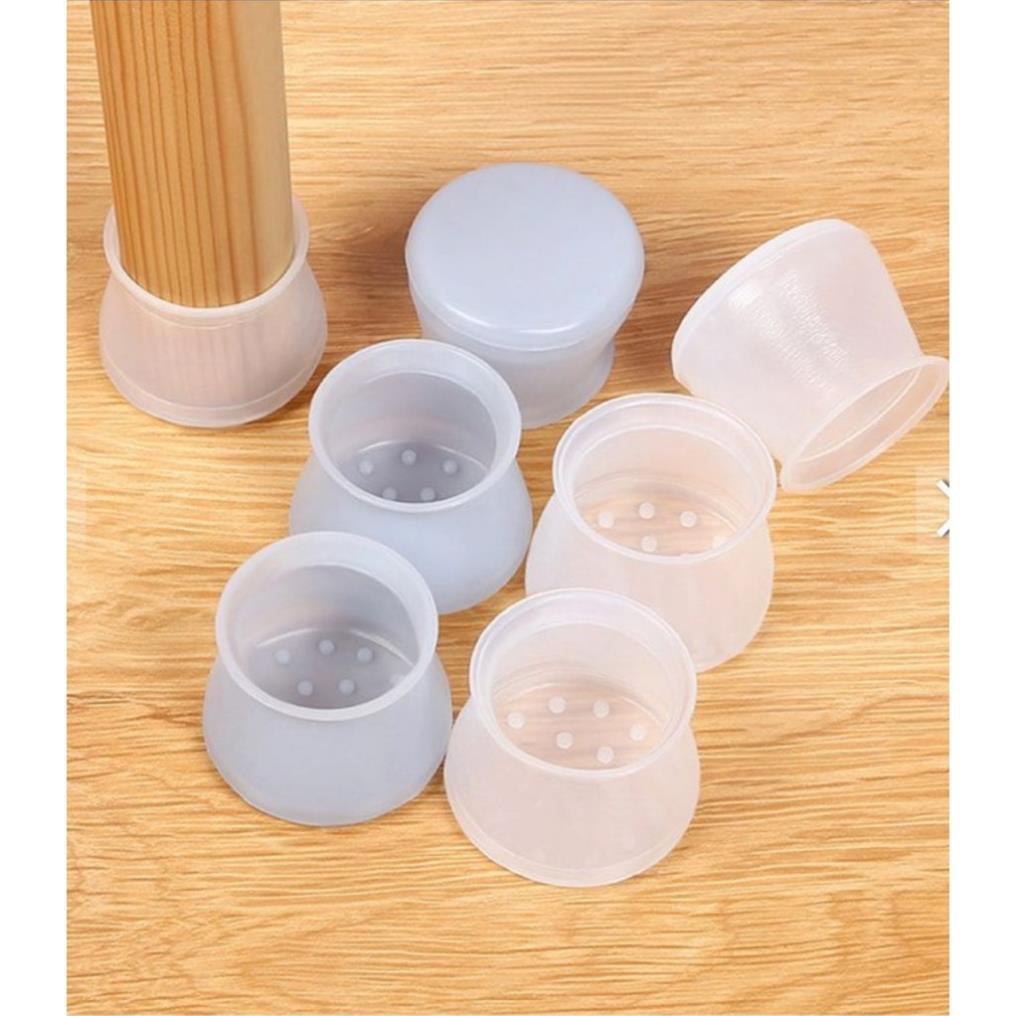 (Giá sale) Bọc chân bàn, chân ghế silicone giảm ồn, chống xước