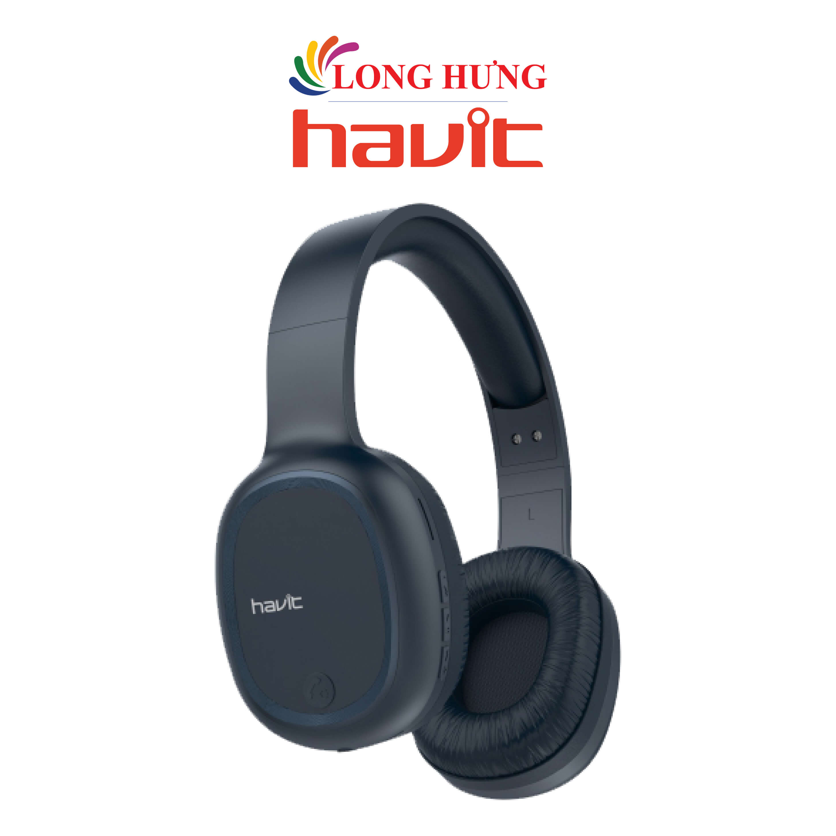 Tai Nghe Chụp Tai Bluetooth Havit H2590Bt Pro - Hàng Chính Hãng - Xanh Dương