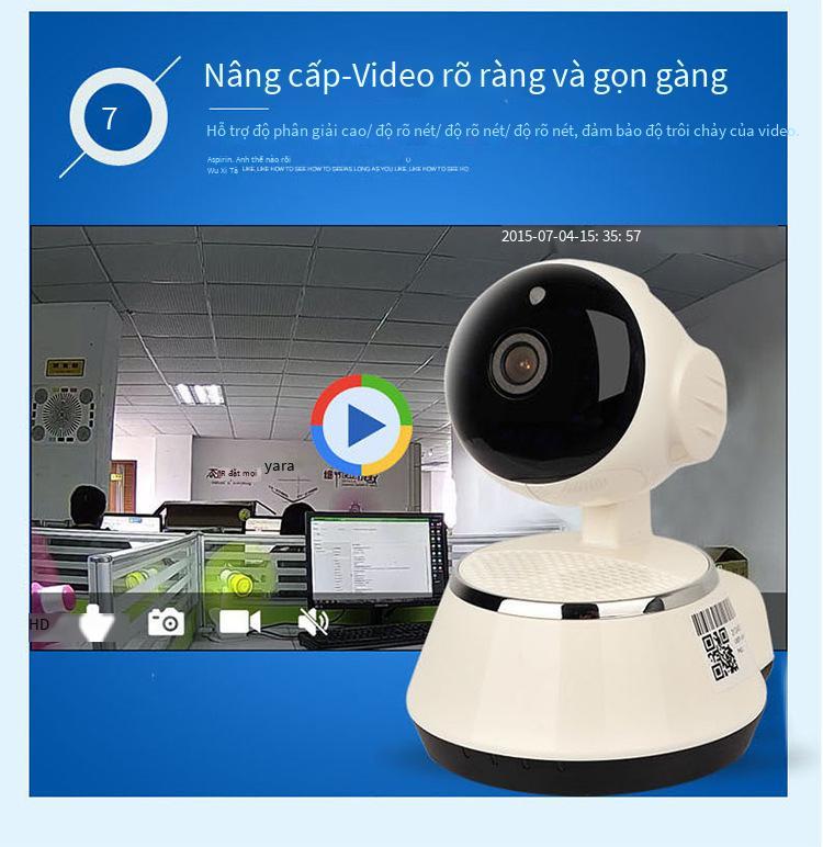 Phong cách mới nhất v380 vệ sinh đầu dò camera màn hình bé wifi home HD camera giám sát thông minh IP