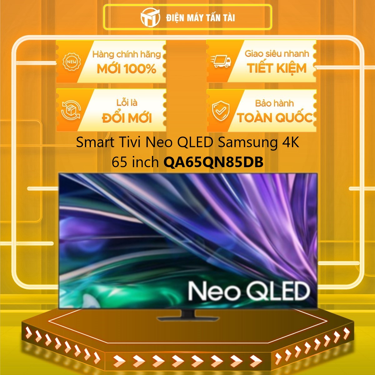 Smart Tivi Samsung Neo QLED 4K 65 Inch QA65QN85D QA65QN85DB 65QN85DB - Hàng chính hãng - Chỉ giao HCM