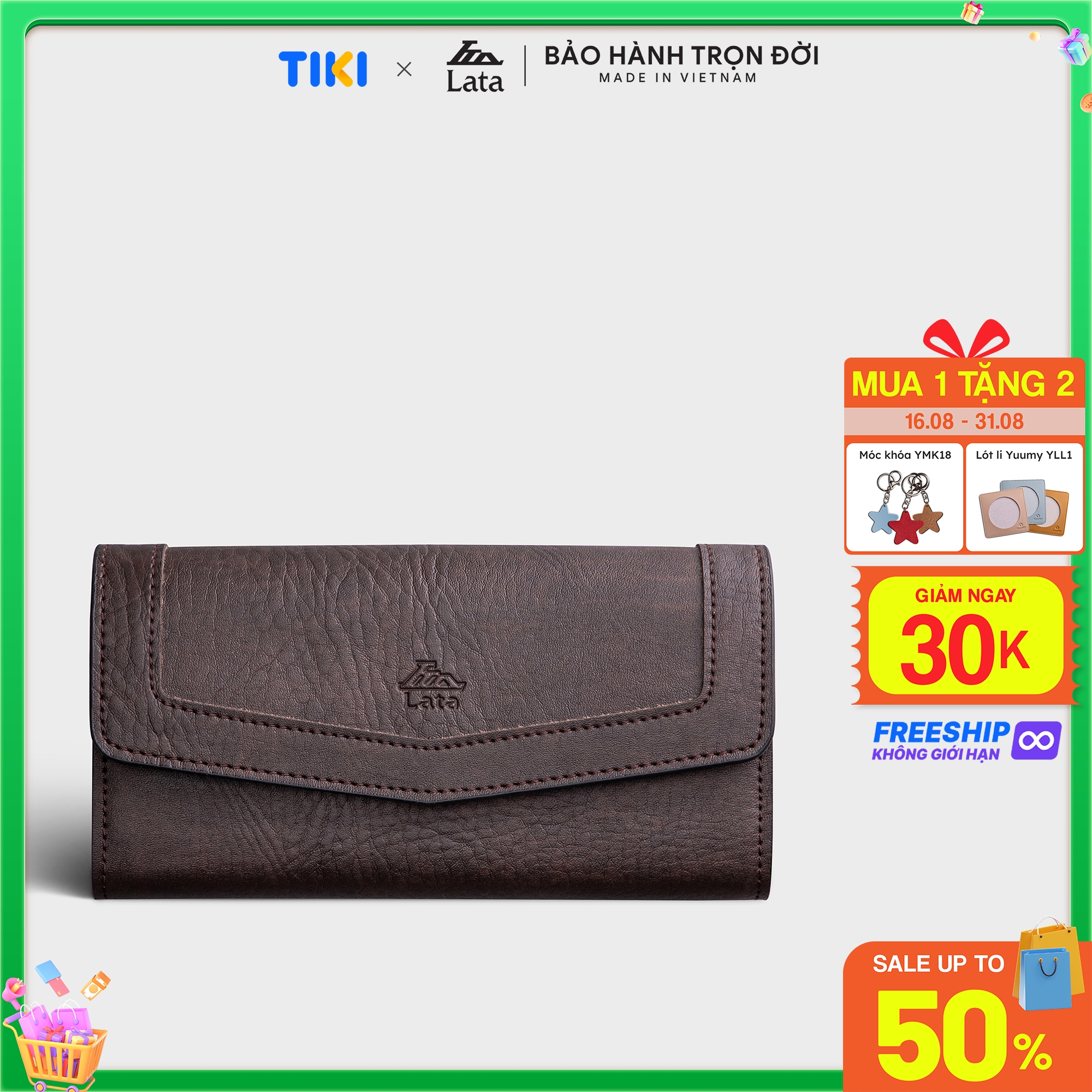 Ví dài nữ nhiều ngăn cầm tay LATA VN54