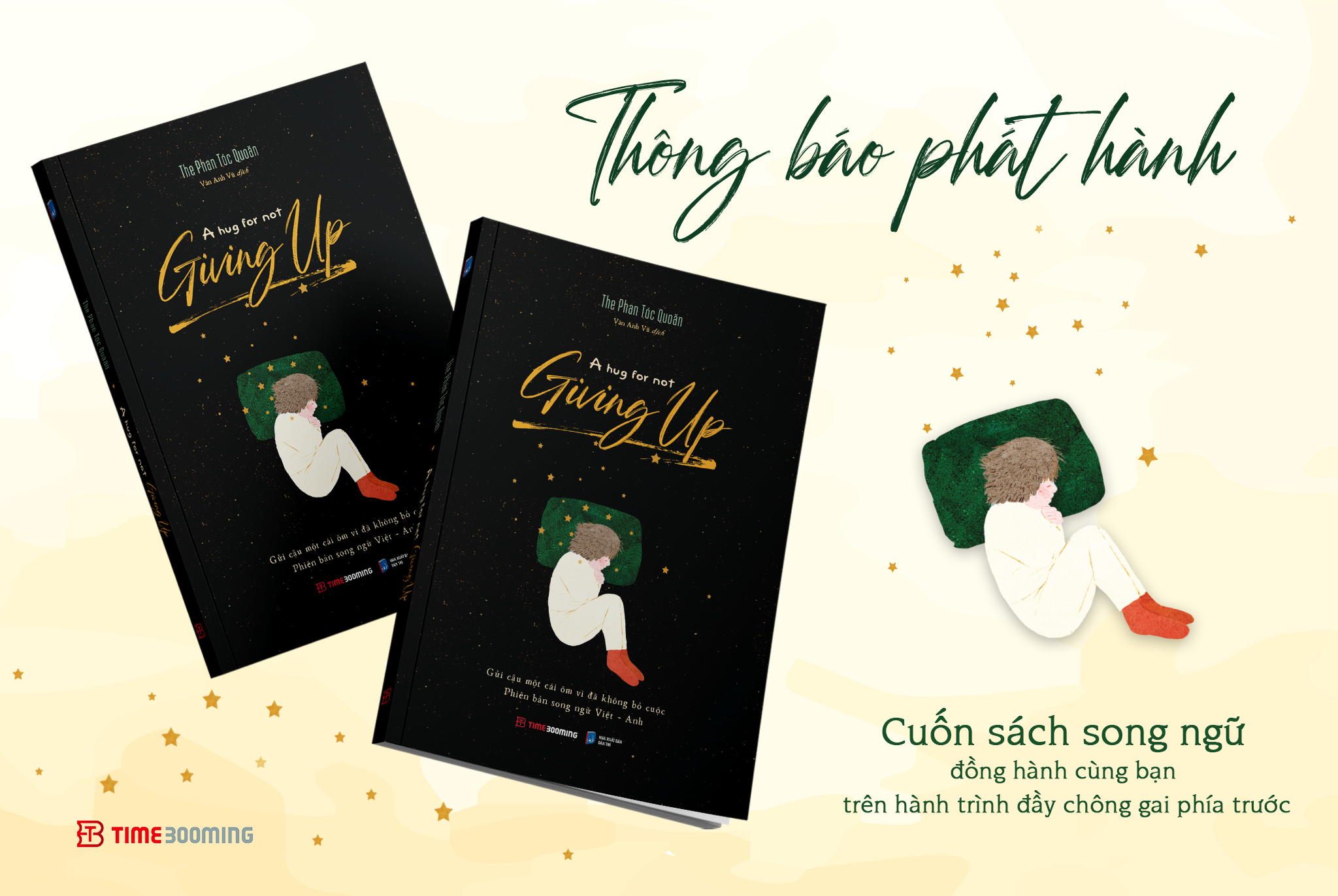 Sách A Hug For Not Giving Up - Gửi Cậu Một Cái Ôm Vì Đã Không Bỏ Cuộc - Phiên bản song ngữ Việt Anh