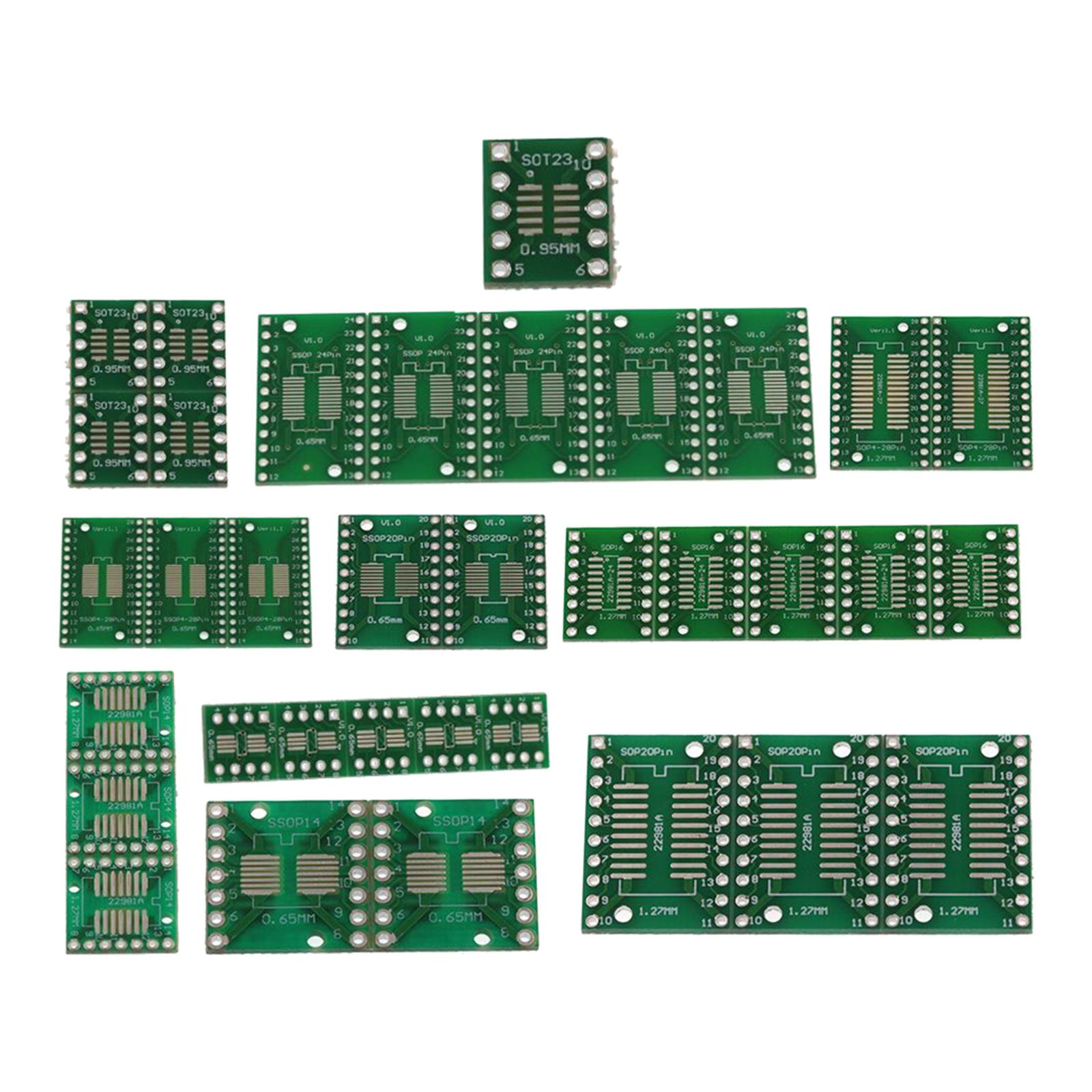 35Pcs High Quality USB Breakout Board IC Adapters Breakout Board USB Type Breakout Pinboard MIni Circuit Board