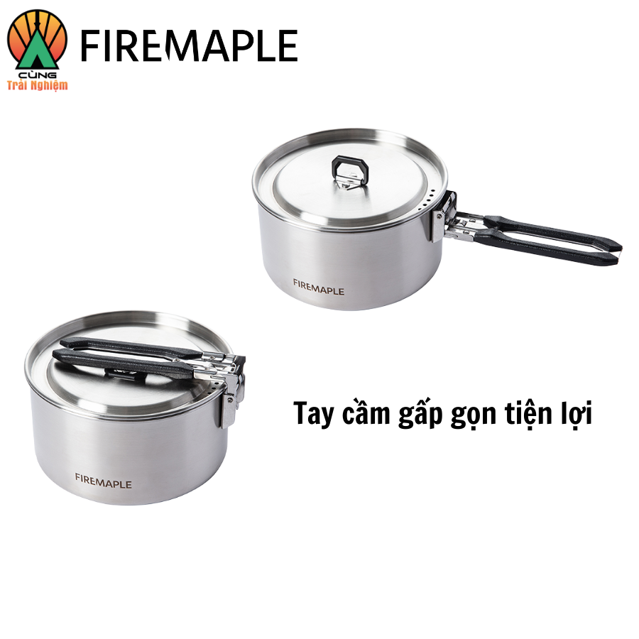 [CHÍNH HÃNG] Nồi Antarcti Pot Thép Không Gỉ Fire Maple Chuyên Dụng Dã Ngoại, Du Lịch, Nấu Ăn Ngoài Trời FMI-POT02