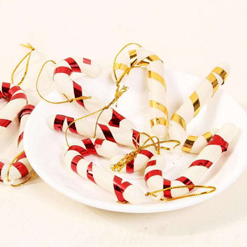 Set 6 Cây Gậy Nhựa Nhiều Màu Dùng Trang Trí Cây Thông Noel