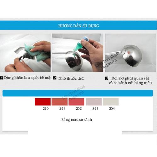 Dung Dịch Thử Inox 304 Hàng Nội Địa Trung Cao Cấp-LỌ 12ML