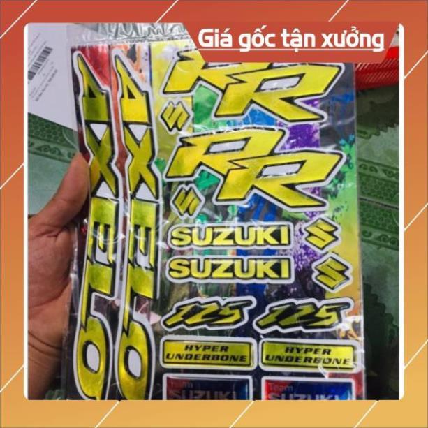 Combo vỉ tem nổi Axelo màu vàng chất liệu Crom