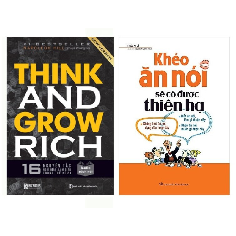 Combo Think And Grow Rich - 16 Nguyên Tắc Nghĩ Giàu, Làm Giàu Trong Thế Kỉ 21+Khéo Ăn Nói Sẽ Có Được Thiên Hạ