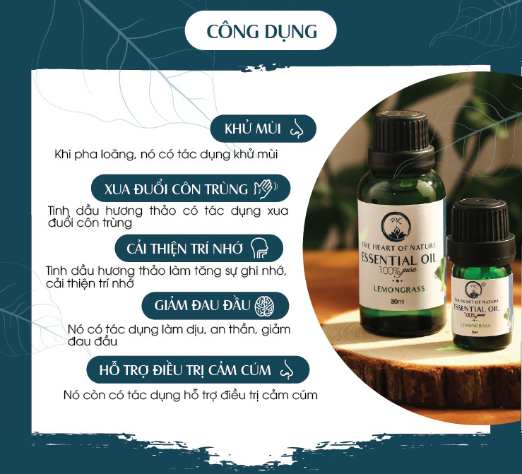 Tinh dầu cao cấp Hương Thảo PK 10ml