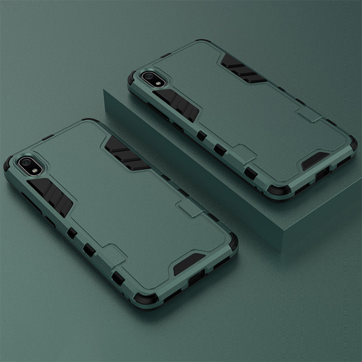 Ốp lưng cho Xiaomi Redmi 7A - iRON MAN Nhựa PC cứng viền dẻo chống sốc VER 2