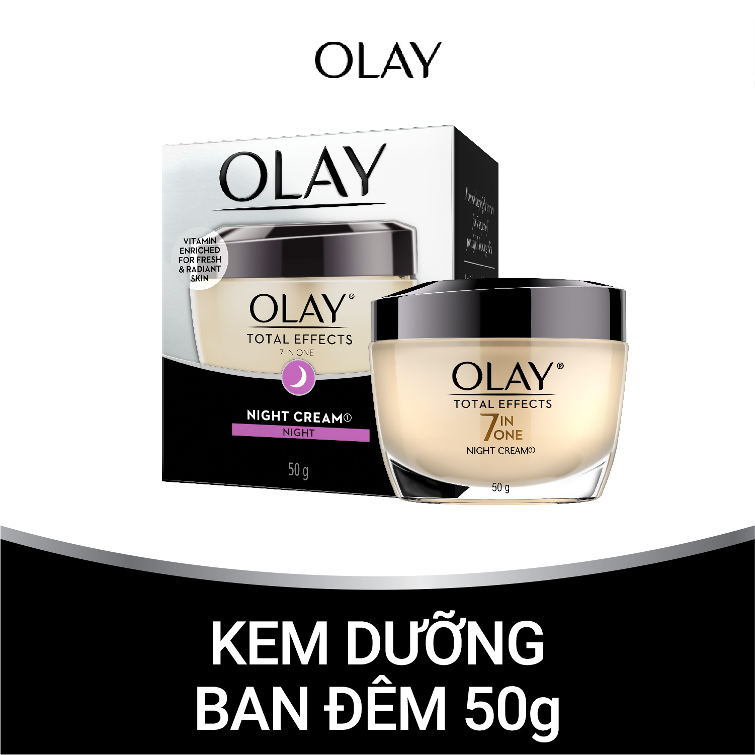 Kem Dưỡng Ban Đêm OLAY Total Effects 50g