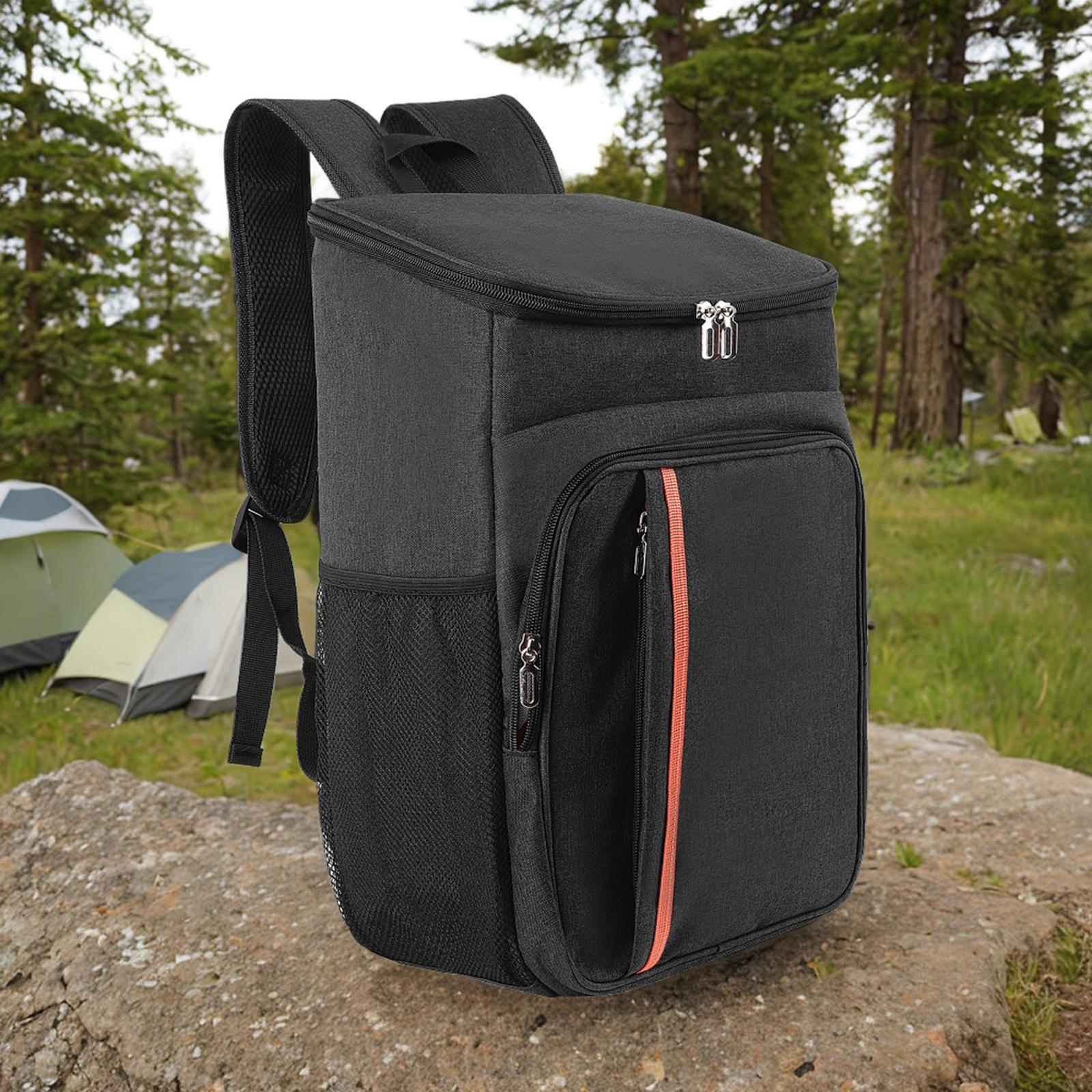 Lunch Backpack Outdoor Picnic Bag Large Capacity Oxford Cloth Lunch Box Insulated for Picnic Fishing Hiking Beach 18L